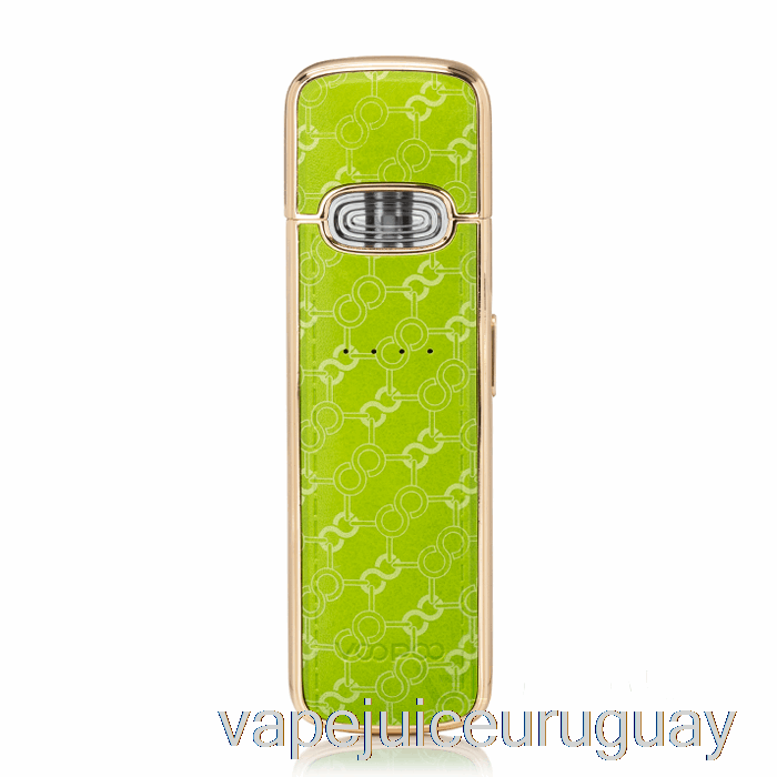 Voopoo Vmate E Pod System Vape Dorado Con Incrustaciones Verdes Recargable